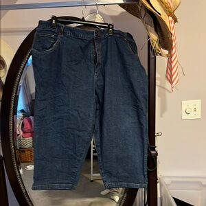 Women's Blue Cropped Jeans